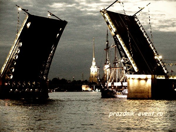 Развод мостов Дворцовый мост